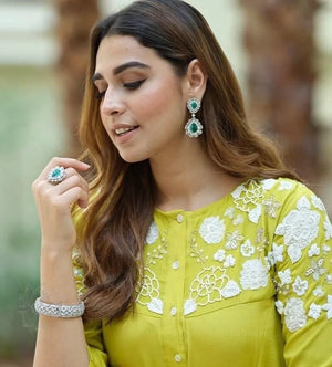 5 Piece Mint Silver Necklace Set