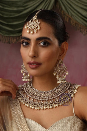 Anisha Antique Gold Polki Choker
