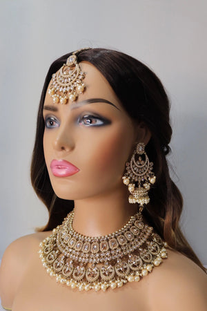 Anisha Antique Gold Polki Choker