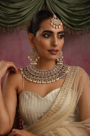 Anisha Antique Gold Polki Choker