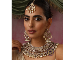 Anisha Antique Gold Polki Choker