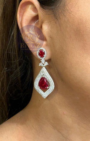 Bella Ruby Red CZ Necklace