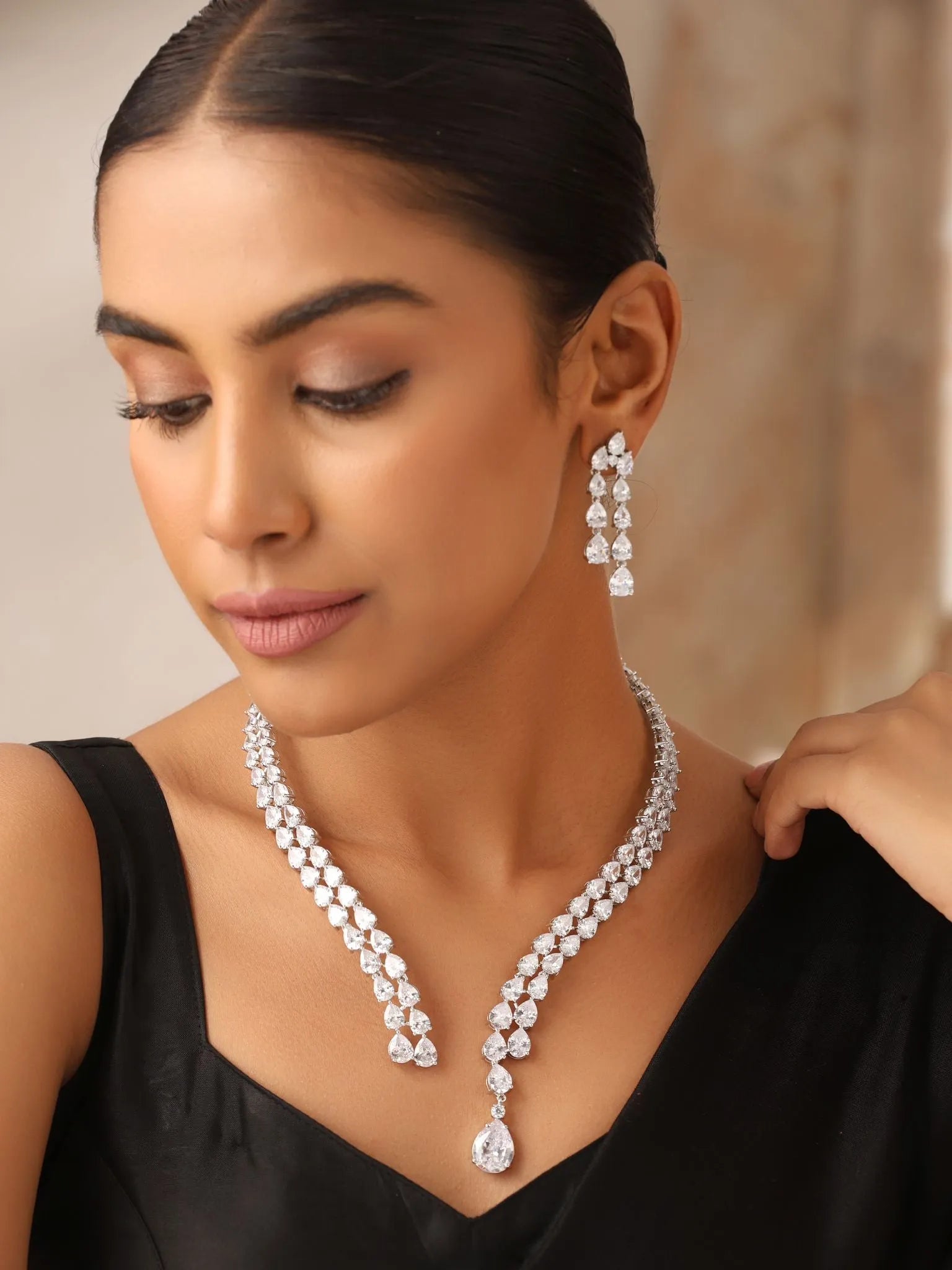 Casy Collar CZ Diamond Necklace