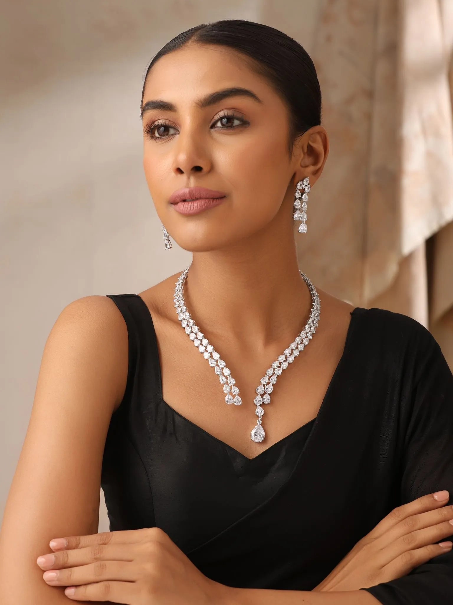 Casy Collar CZ Diamond Necklace