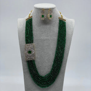Emerald Victorian Long Necklace