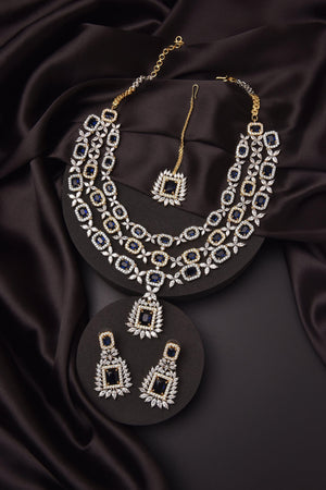 Gold Blue Three Layer Set