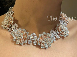 Ira CZ Rose Necklace