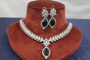 Jan Emerald Cubic Zirconium Necklace