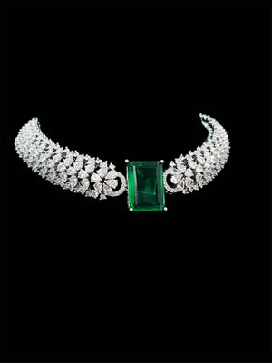 Malaika Inspired Emerald Doublet Choker