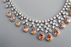 May Gold CZ Diamond Necklace