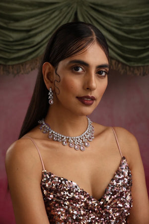 May Pink Diamond Necklace