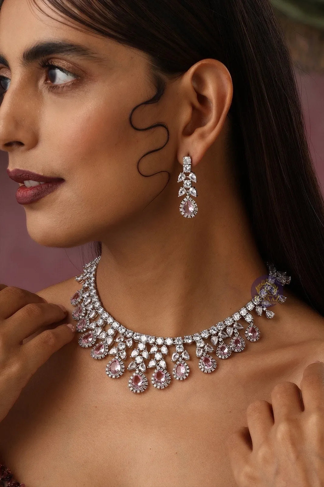 May Pink Diamond Necklace