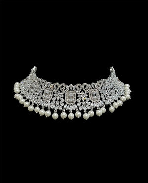 Pari Pearl Diamond Choker Set