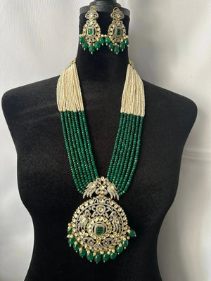 Rang Emerald Victorian Long Necklace