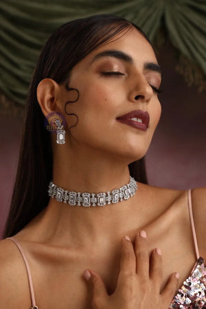 Sana CZ Diamond Choker Necklace