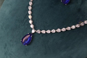 Sapphire Blue Doublet Pendant