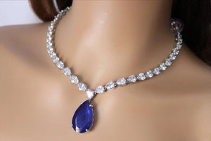 Sapphire Blue Doublet Pendant