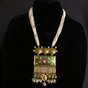 GlambyRivaaz Necklaces Two Way Both Side Fine Kundan Long Necklace