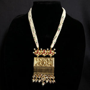 GlambyRivaaz Necklaces Two Way Both Side Fine Kundan Long Necklace