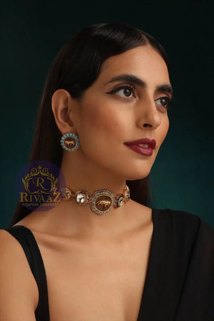 Pre Order Mona Sabya Inspired Kundan Choker (1 week)