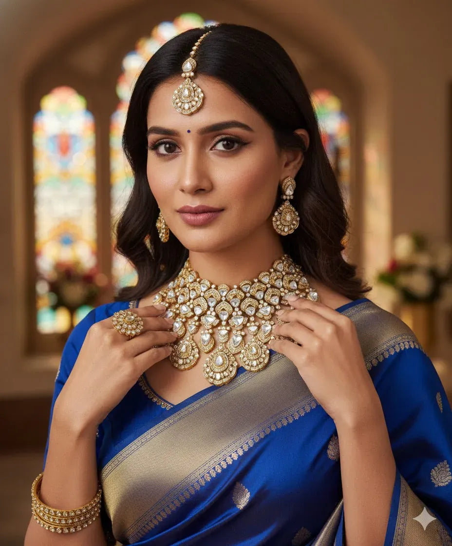 Rania Gold Real Kundan Set