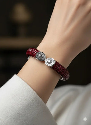 Ruby Invisible Setting Bracelet