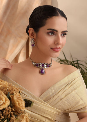 Sehr Purple Choker Set
