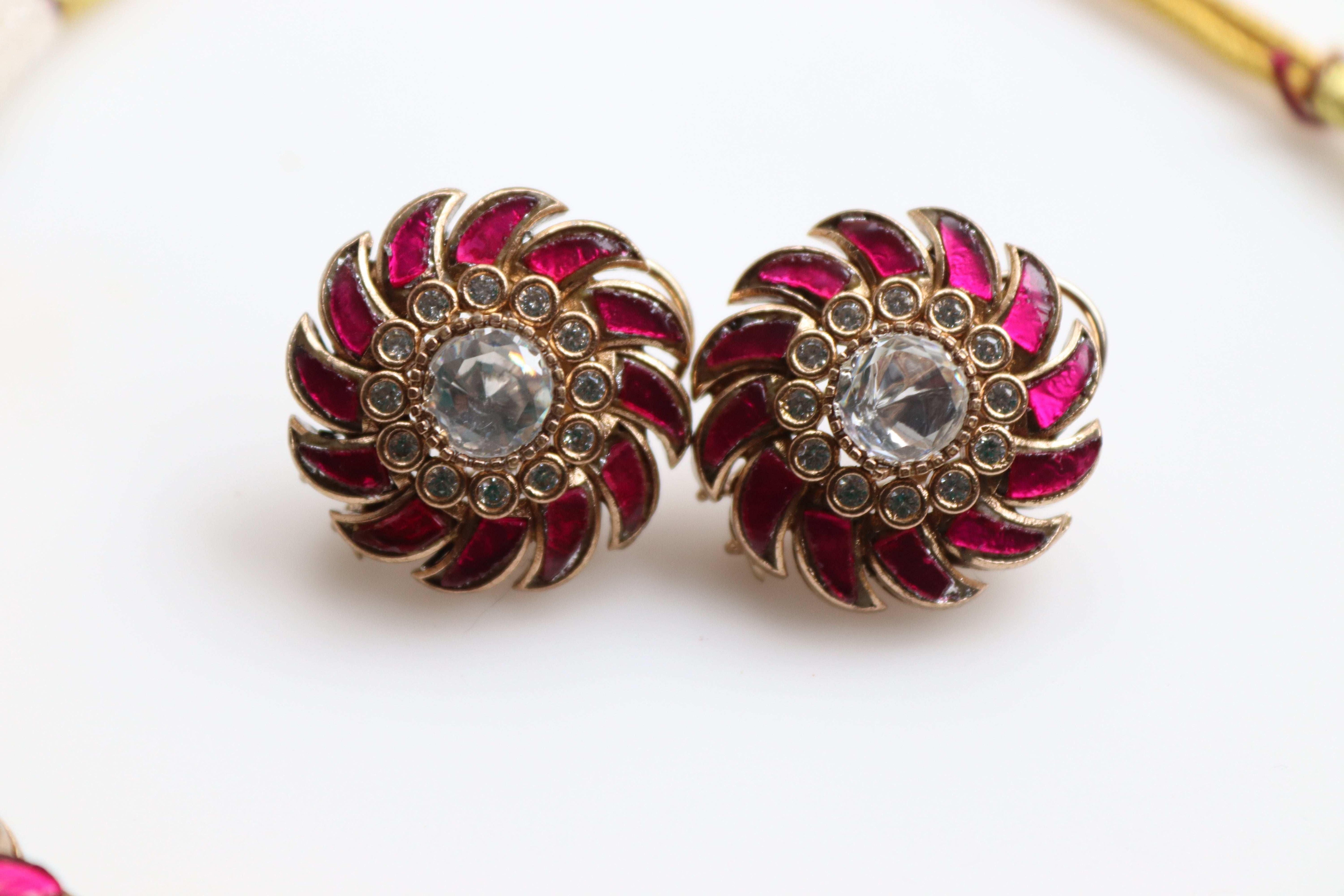 Ruby Mossonite Necklace