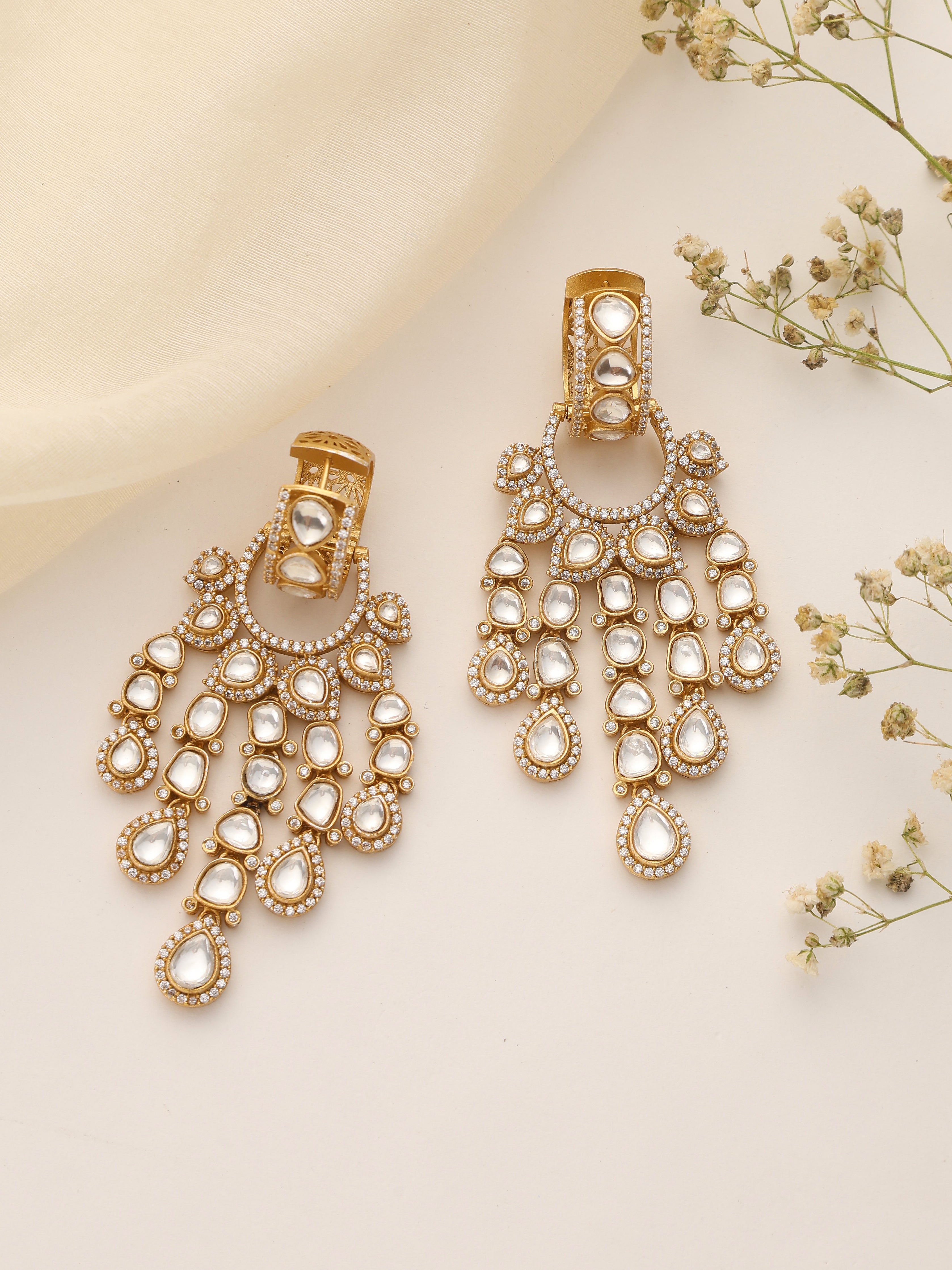Noor Bali – Classic Kundan Dangler Earrings