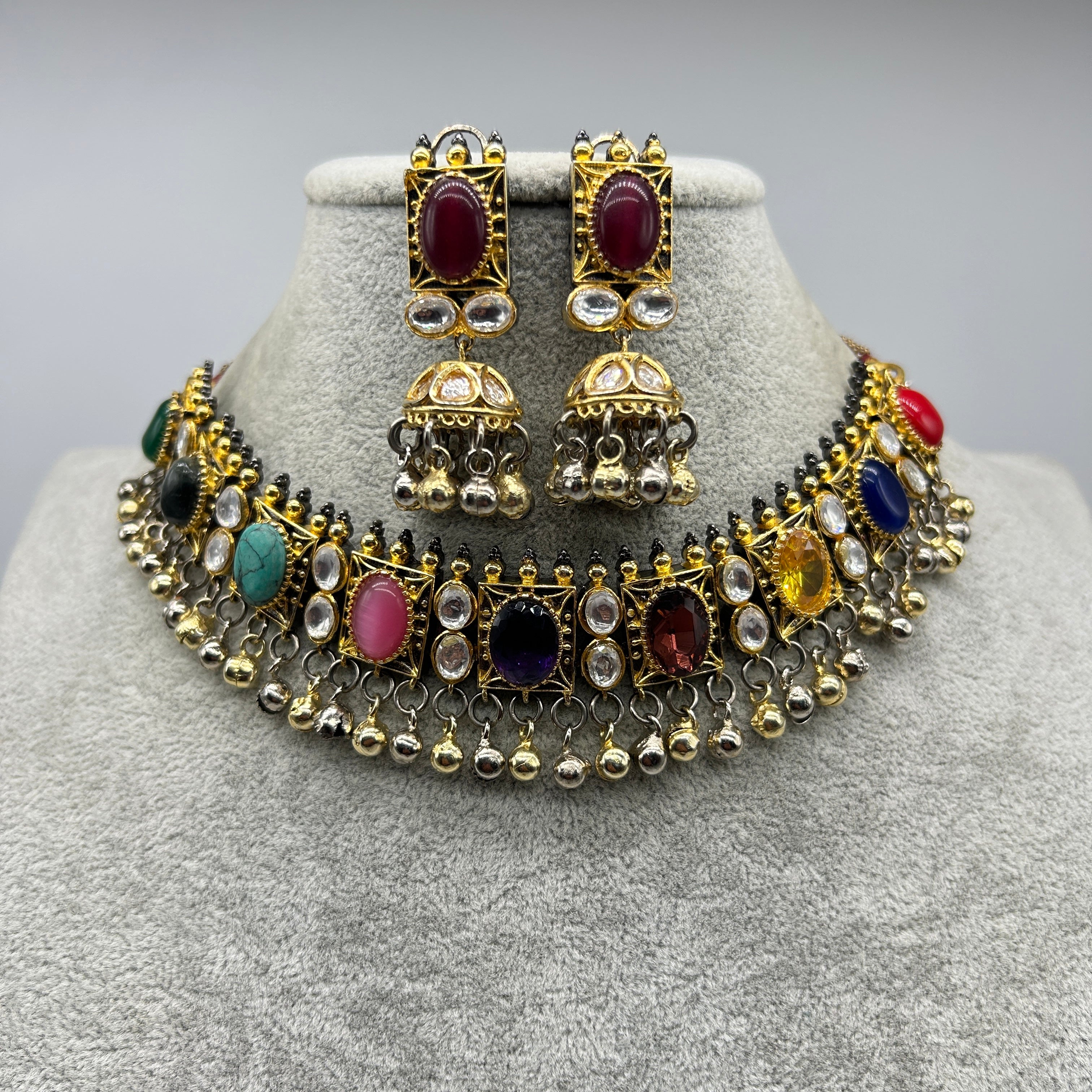 Dual Tone Navratan Set