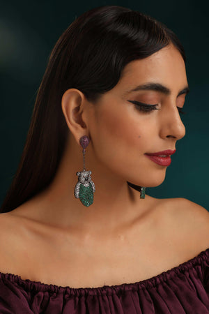 Pave Teddy Earrings