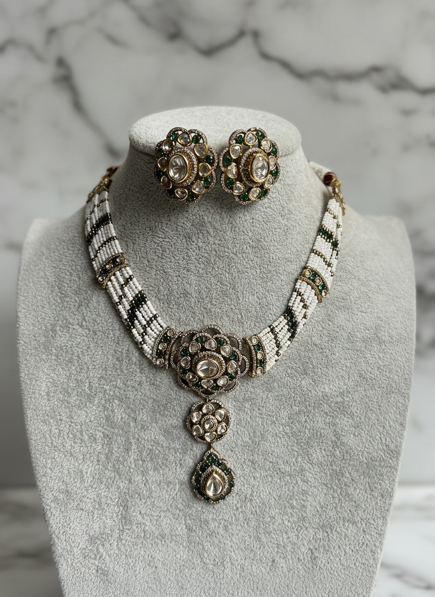 Shefali Mossonite Necklace Set