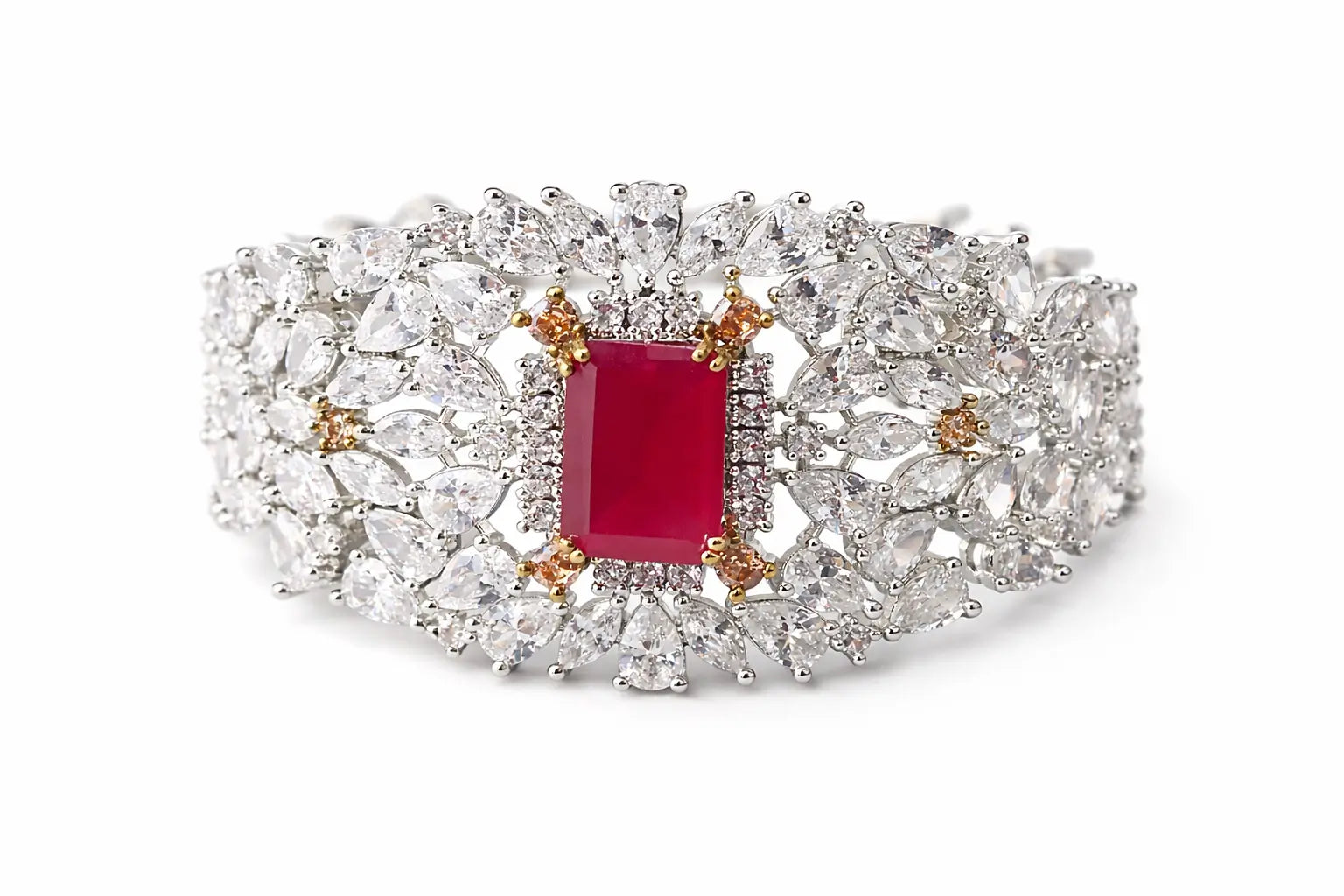 Ruby Red CZ Bracelet
