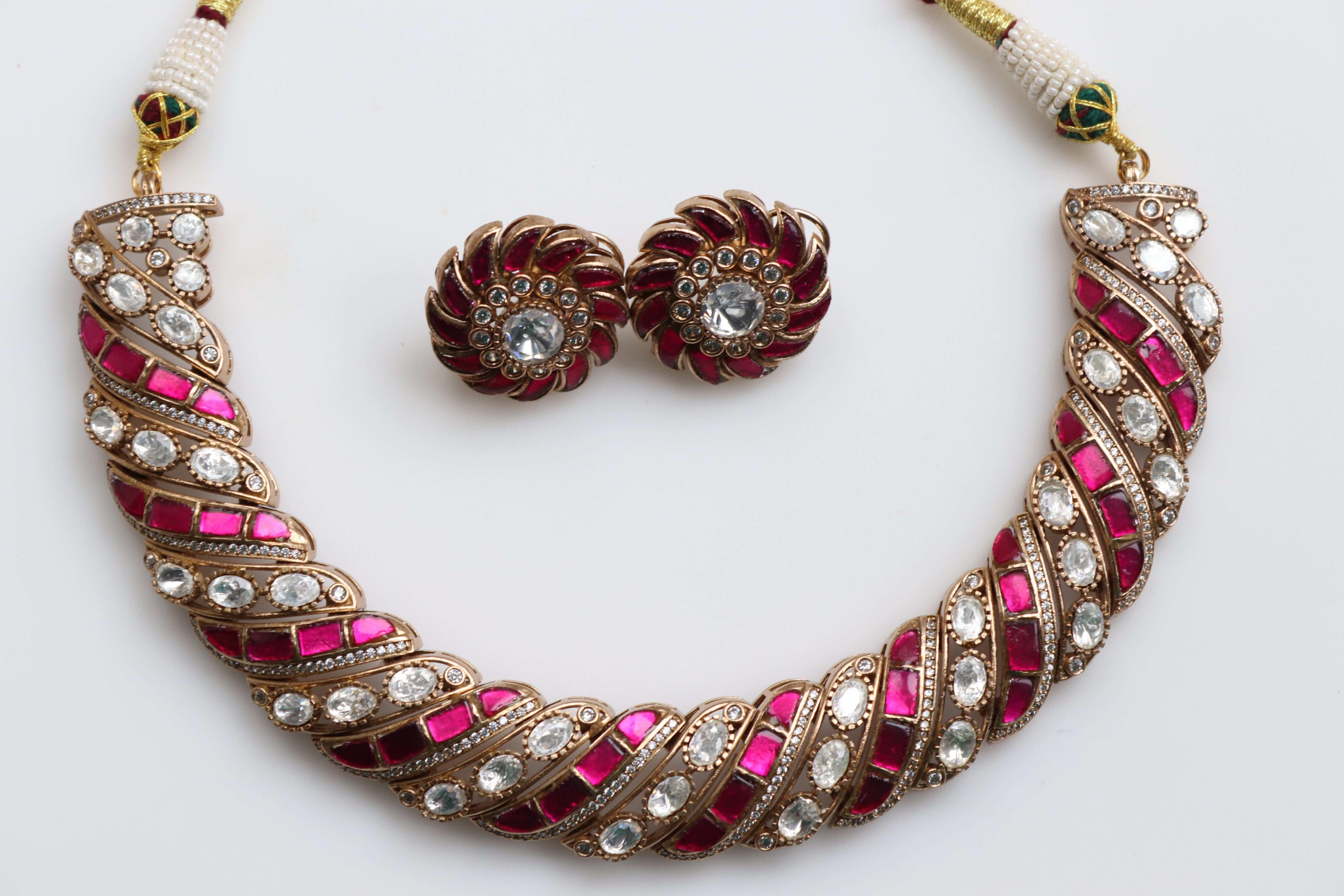 Ruby Mossonite Necklace