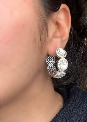 Silver Victorian Hoops