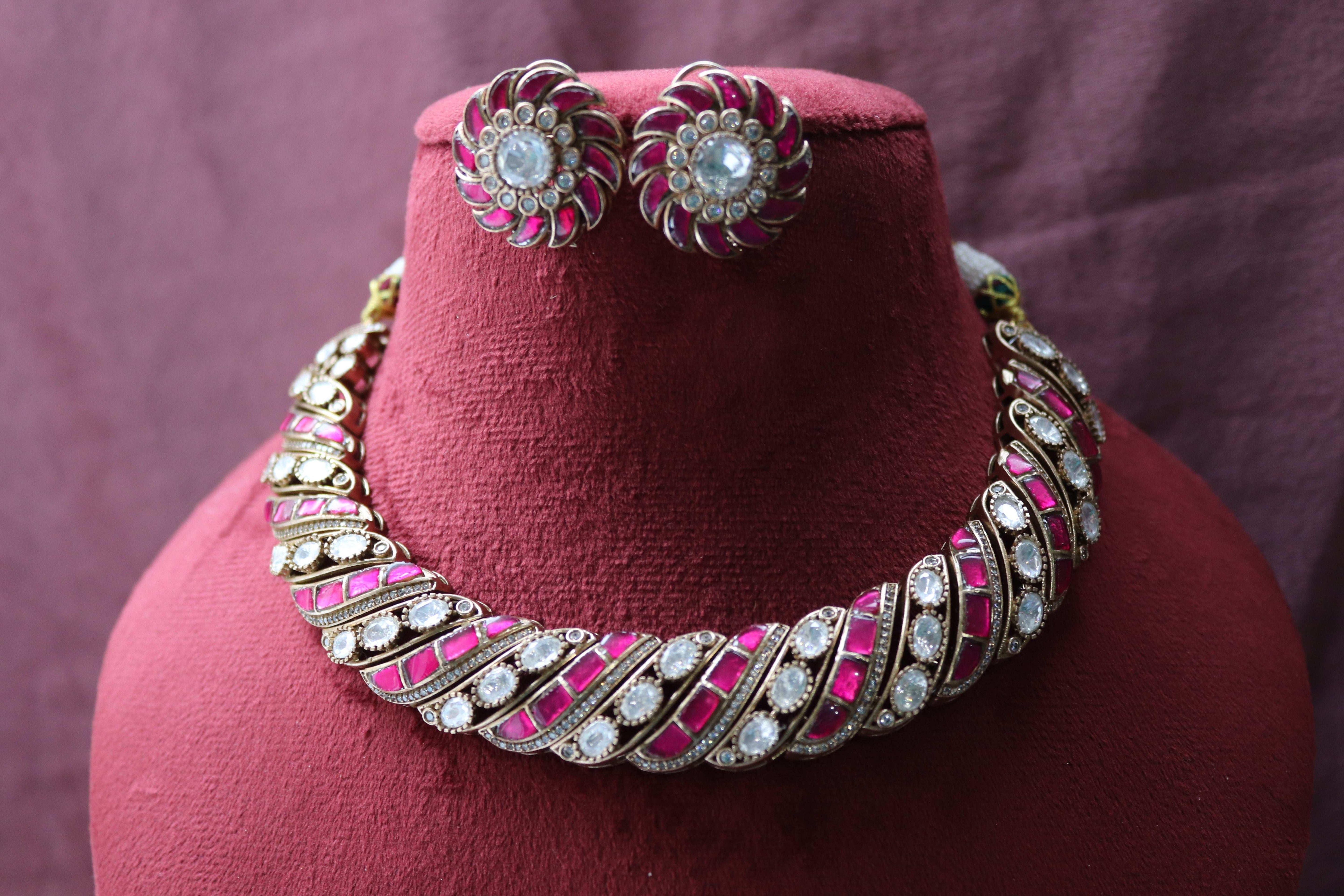Ruby Mossonite Necklace