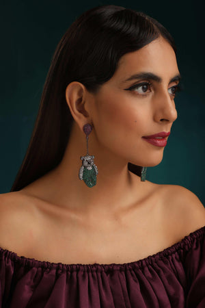 Pave Teddy Earrings