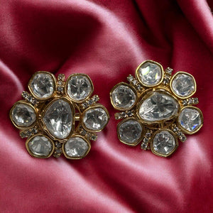 Uncut Polki Studs
