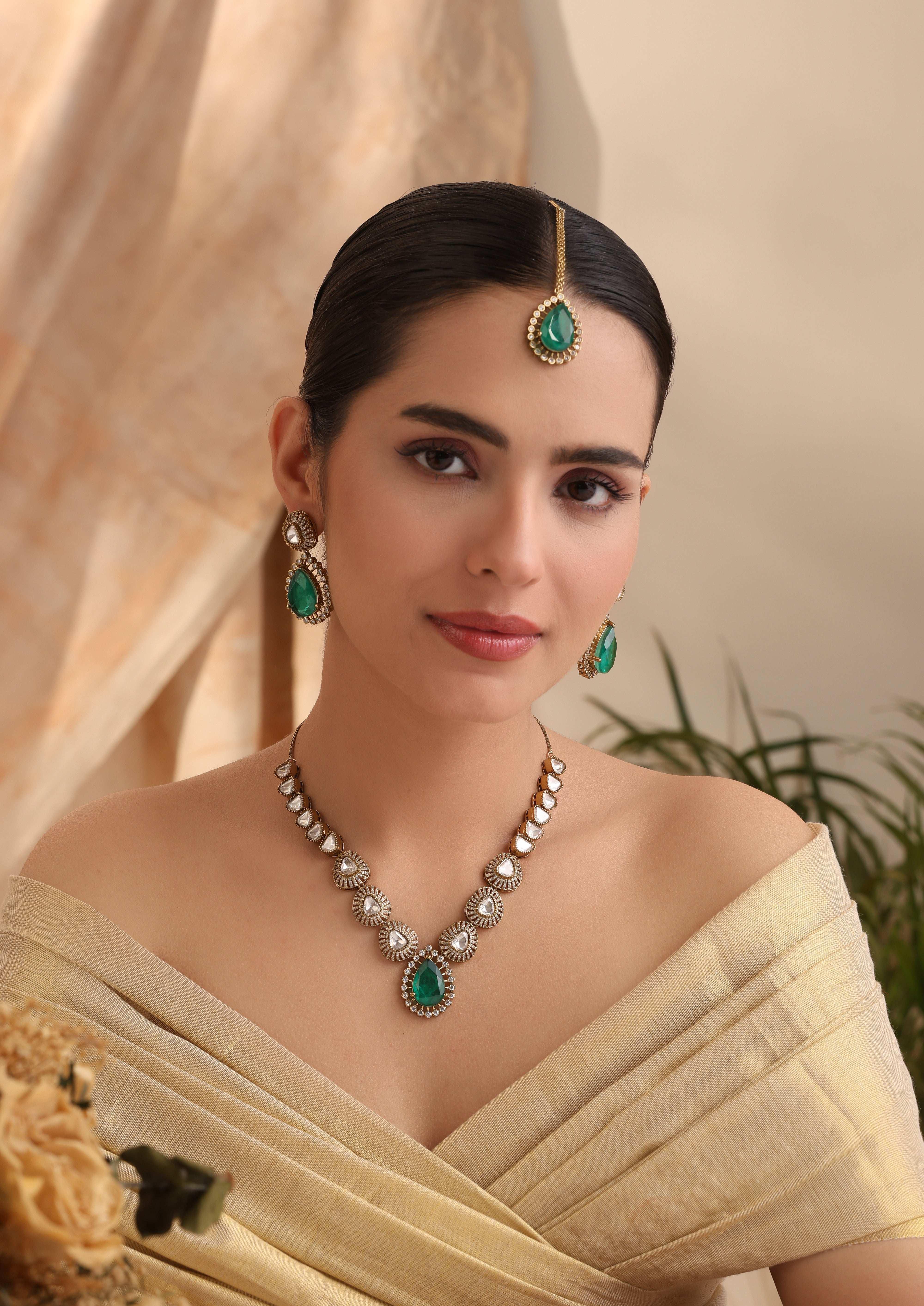 Ravina Mossonite Doublet Set