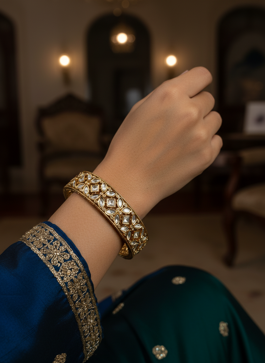 Uncut Polki Bangle Set