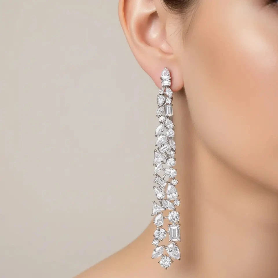 Celestia Luxe Waterfall CZ Earrings