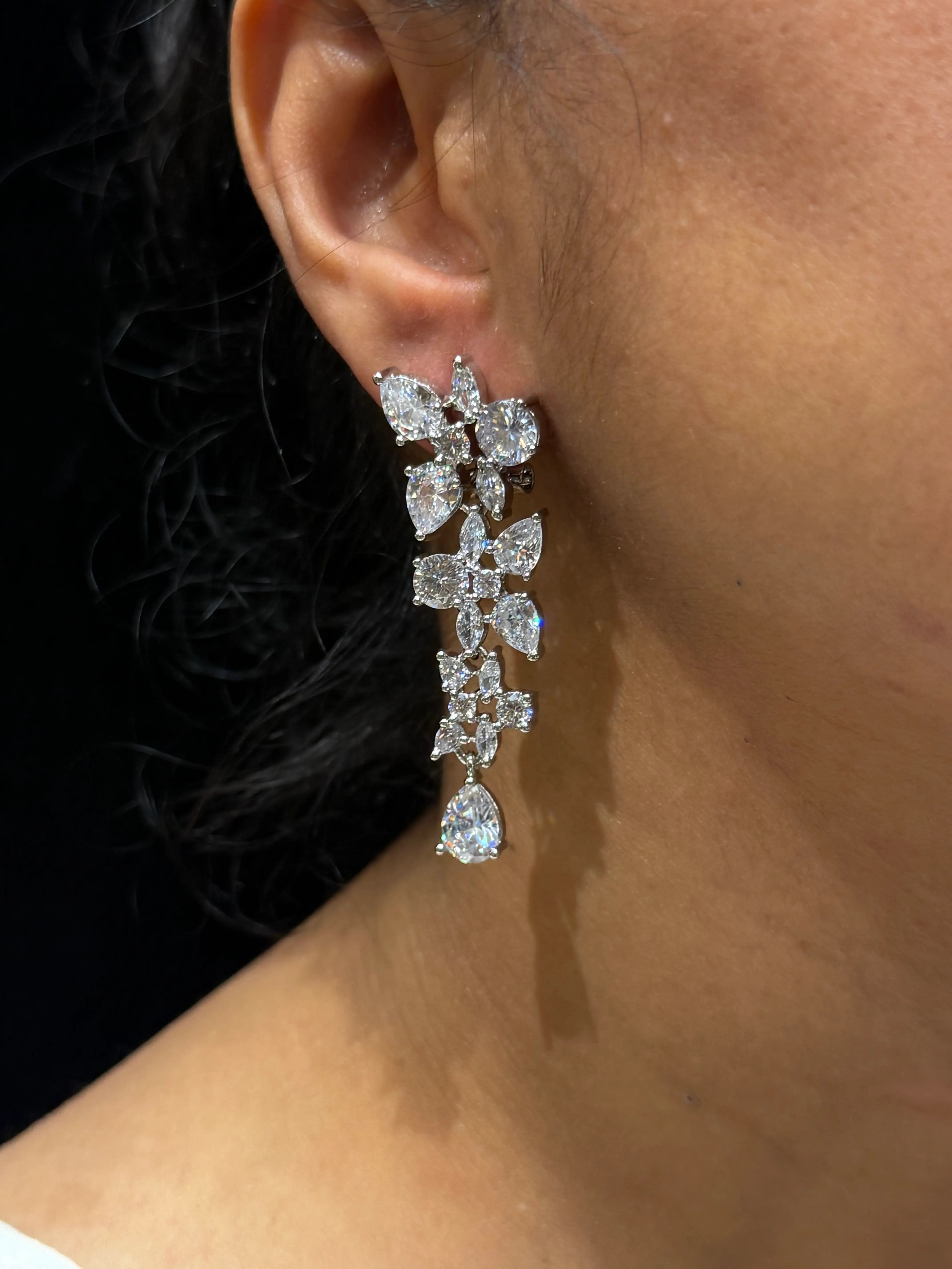 Flora CZ Necklace Set