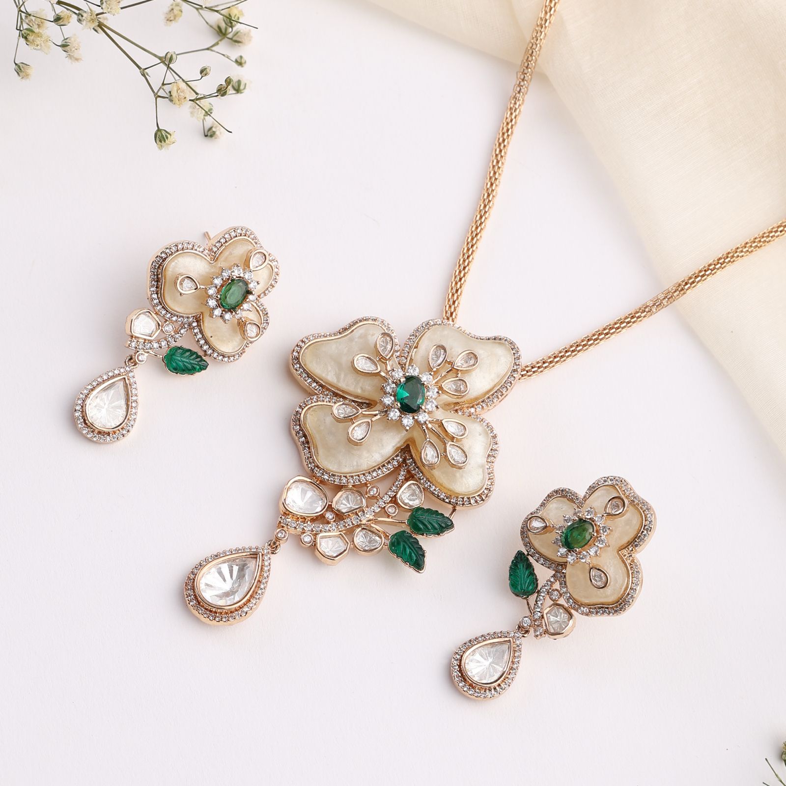 Celestia Emerald Bloom Set