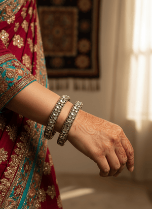 Antique Mossonite Bangles