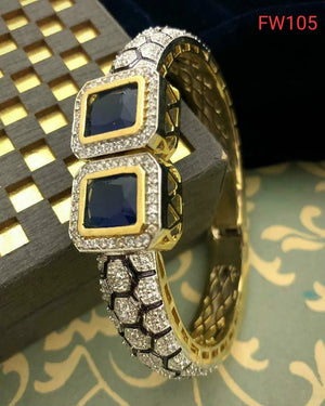 Blue Victorian Bangle