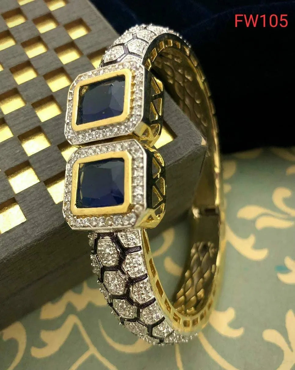 Blue Victorian Bangle