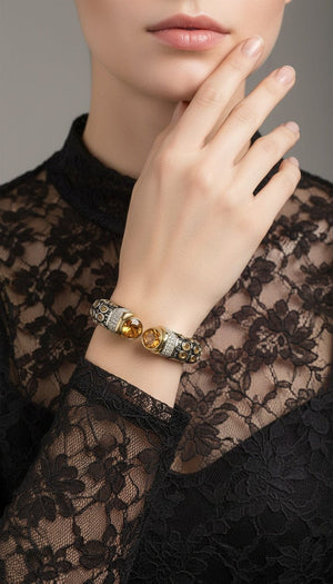 Champagne Gold Victorian Bangle