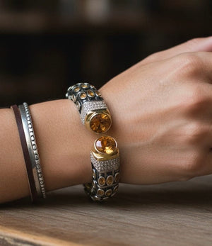 Champagne Gold Victorian Bangle