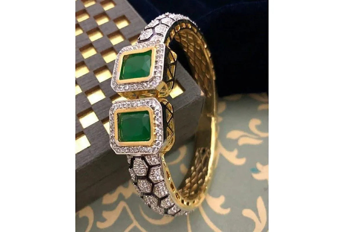 Emerald Victorian Bangle
