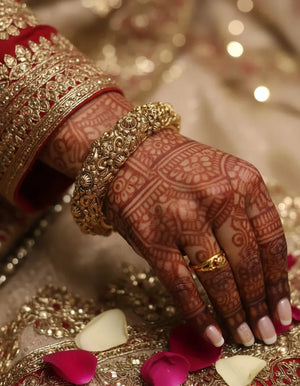 Openable Gold Bangle Pair